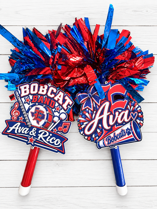 Custom UV Printed Pom Sticks | Personalized Game Day Spirit Sticks