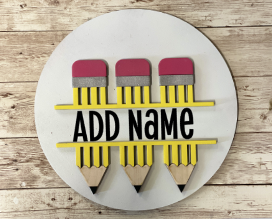 Round Writing Sign Wood Round Signs – CREATE.IT