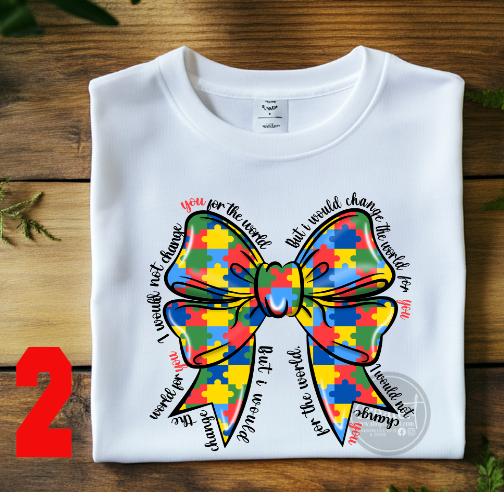AUTISM SHIRTS ---10 designs options