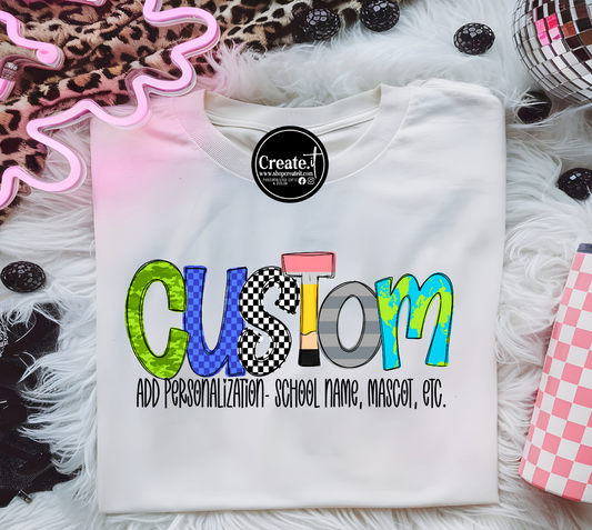 School boy custom shirt