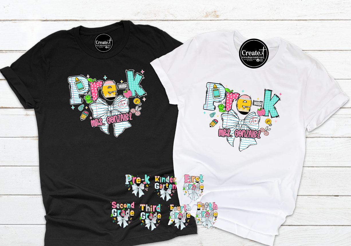 Grade with bow T-shirt