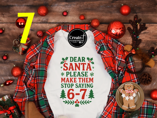 Teacher Christmas Sublimation shirt options