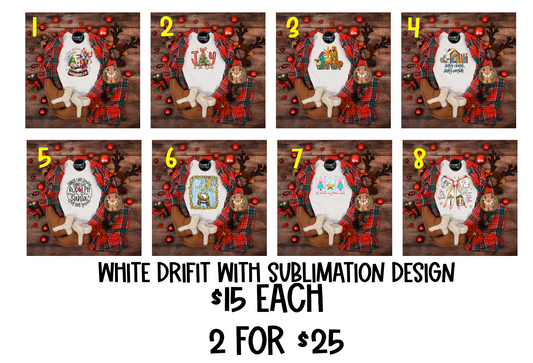 Christmas  Sublimation shirt options