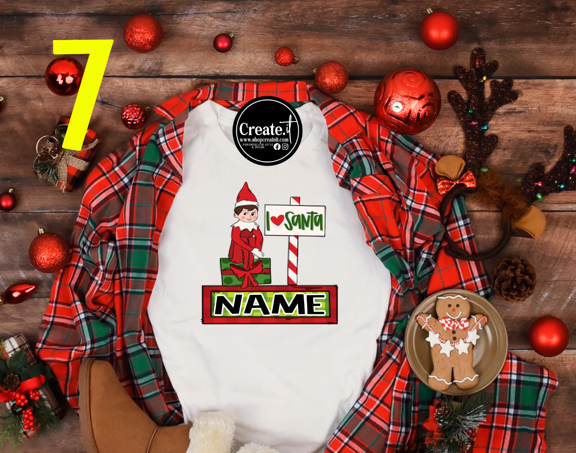 Kids Christmas  Sublimation shirt options