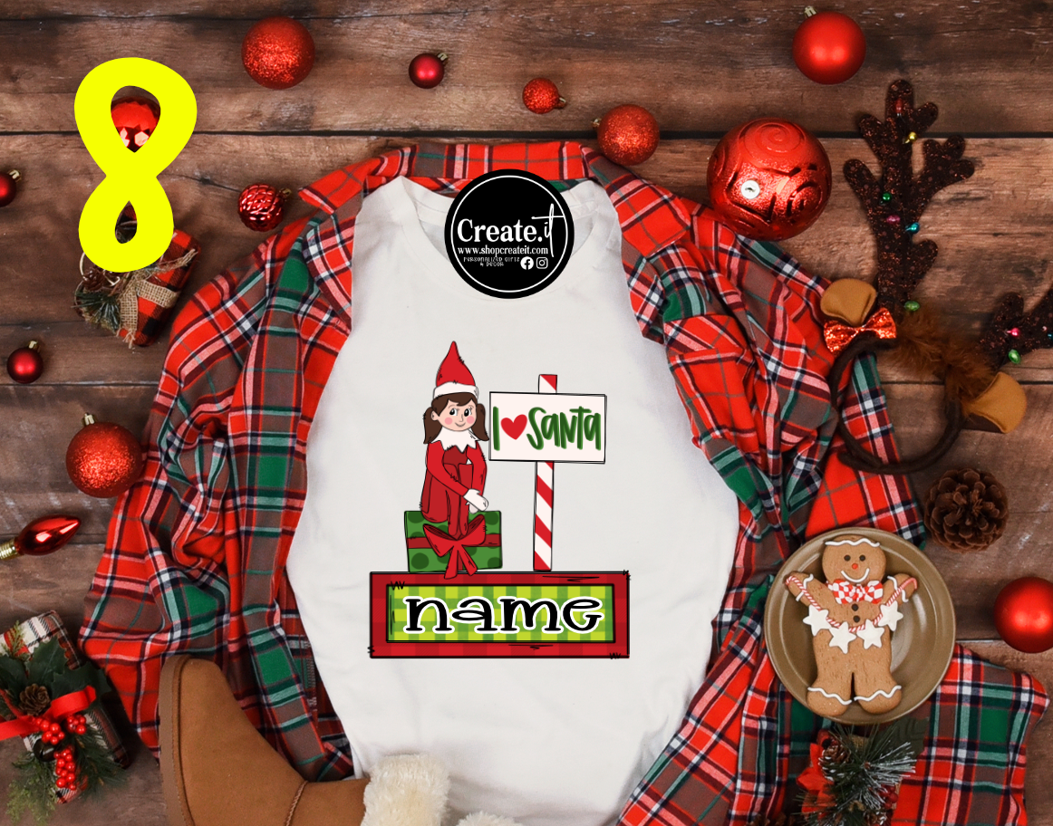Kids Christmas  Sublimation shirt options