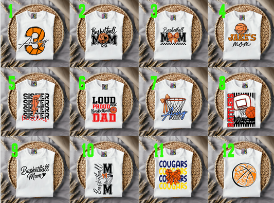 Basketball shirt ( 12 options)