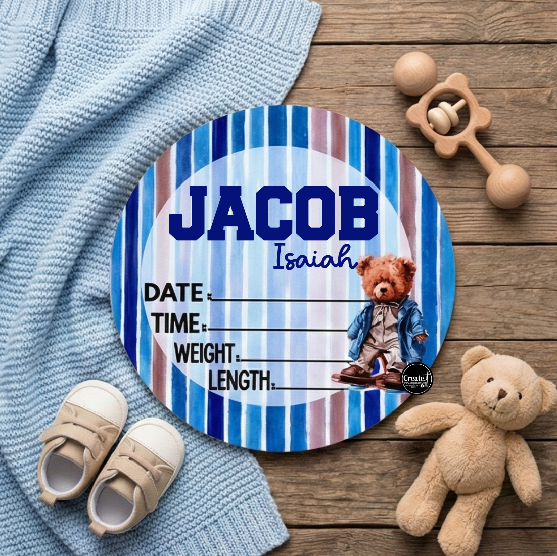 Teddy Bear Birth Announcement