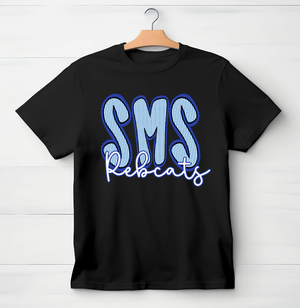 seersucker school initial letter shirt