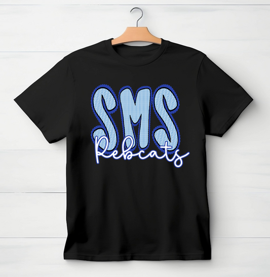 seersucker school initial letter shirt