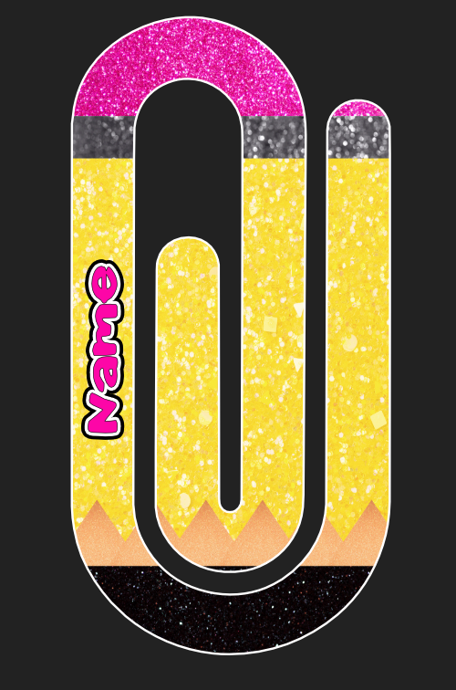 Personalized Giant 4”x2” Paper Clip – Custom Name or Message