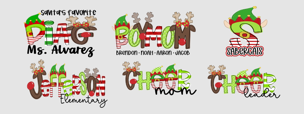 Custom Christmas  Sublimation shirt options