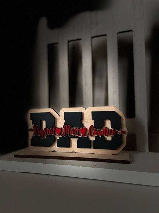 Dad nameplate