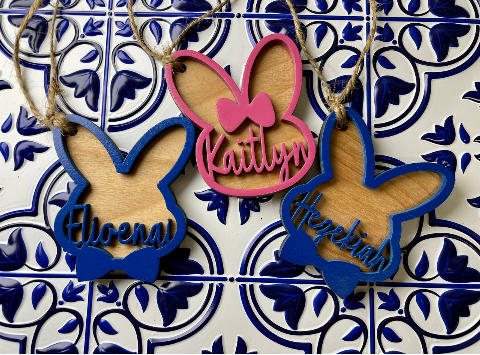 Bunny tags layered