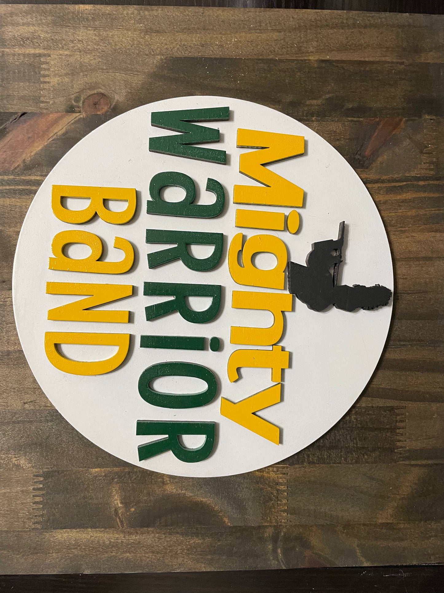 8"  Band Wood Sign- custom made