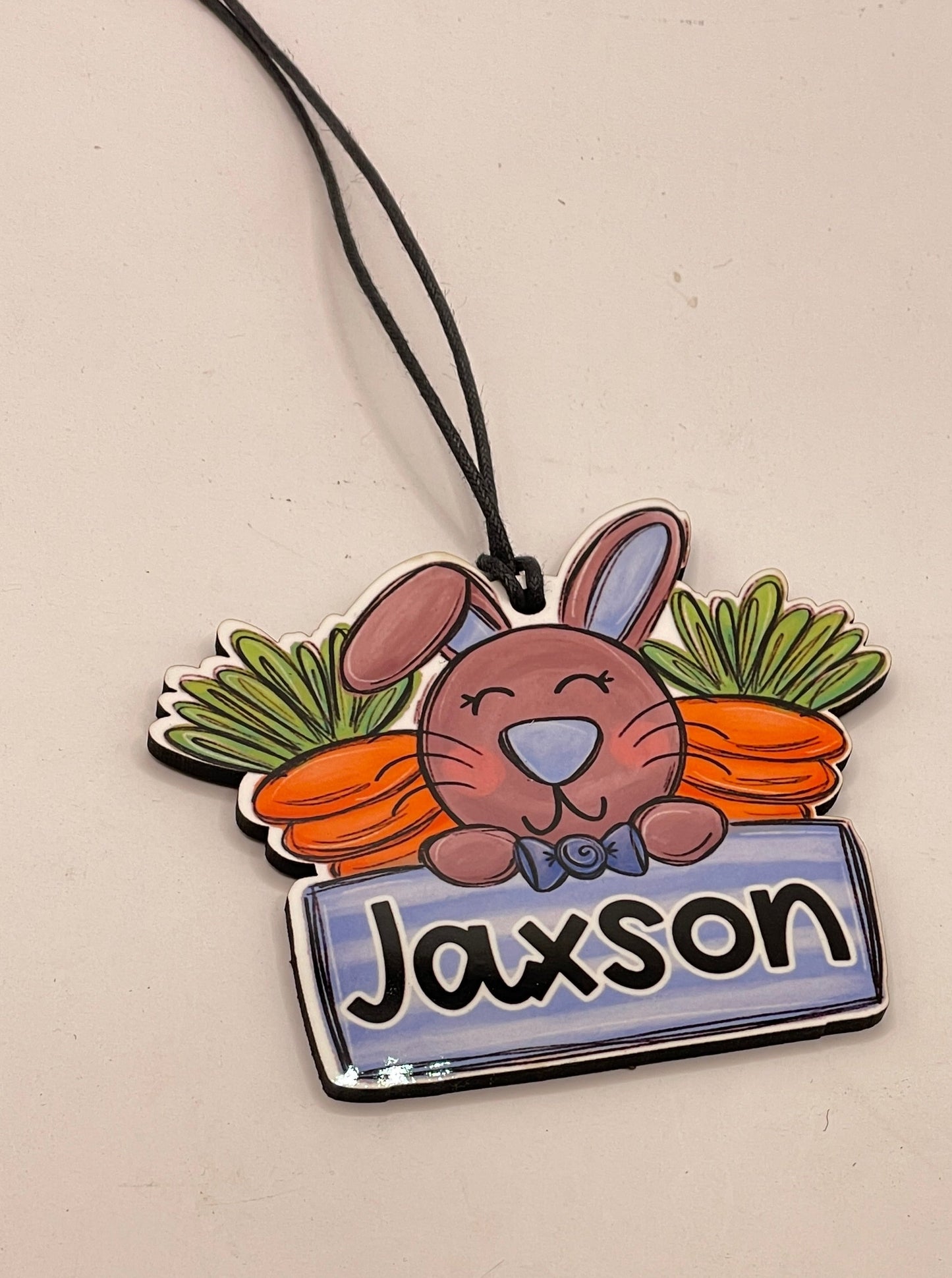 Bunny tag with name