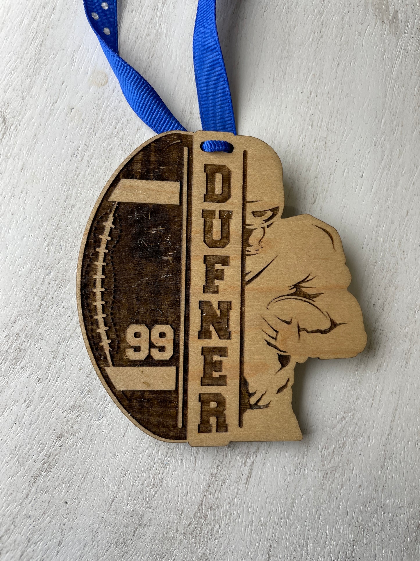Bag Tags- Football player/Ball