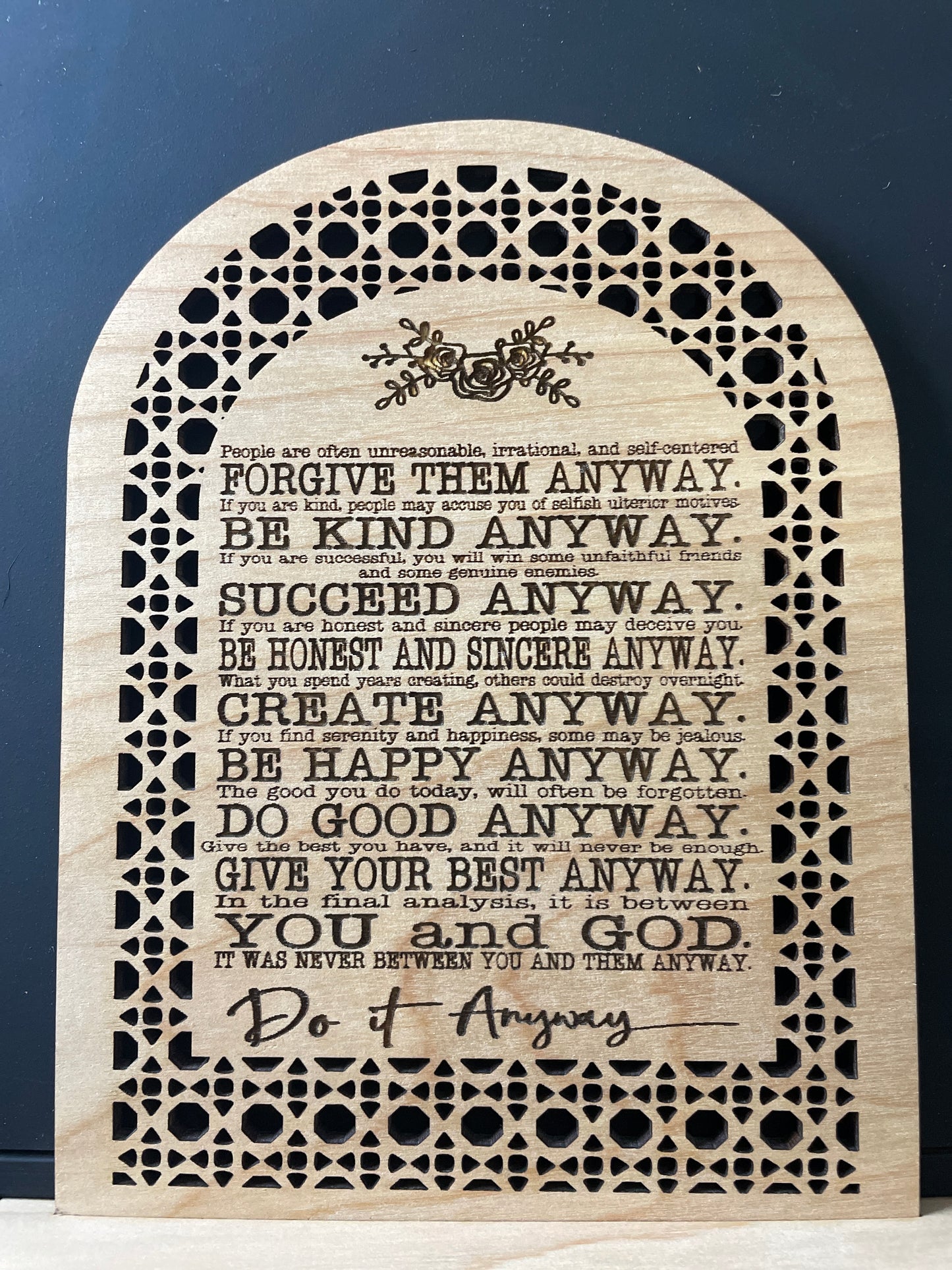 Do it anyway