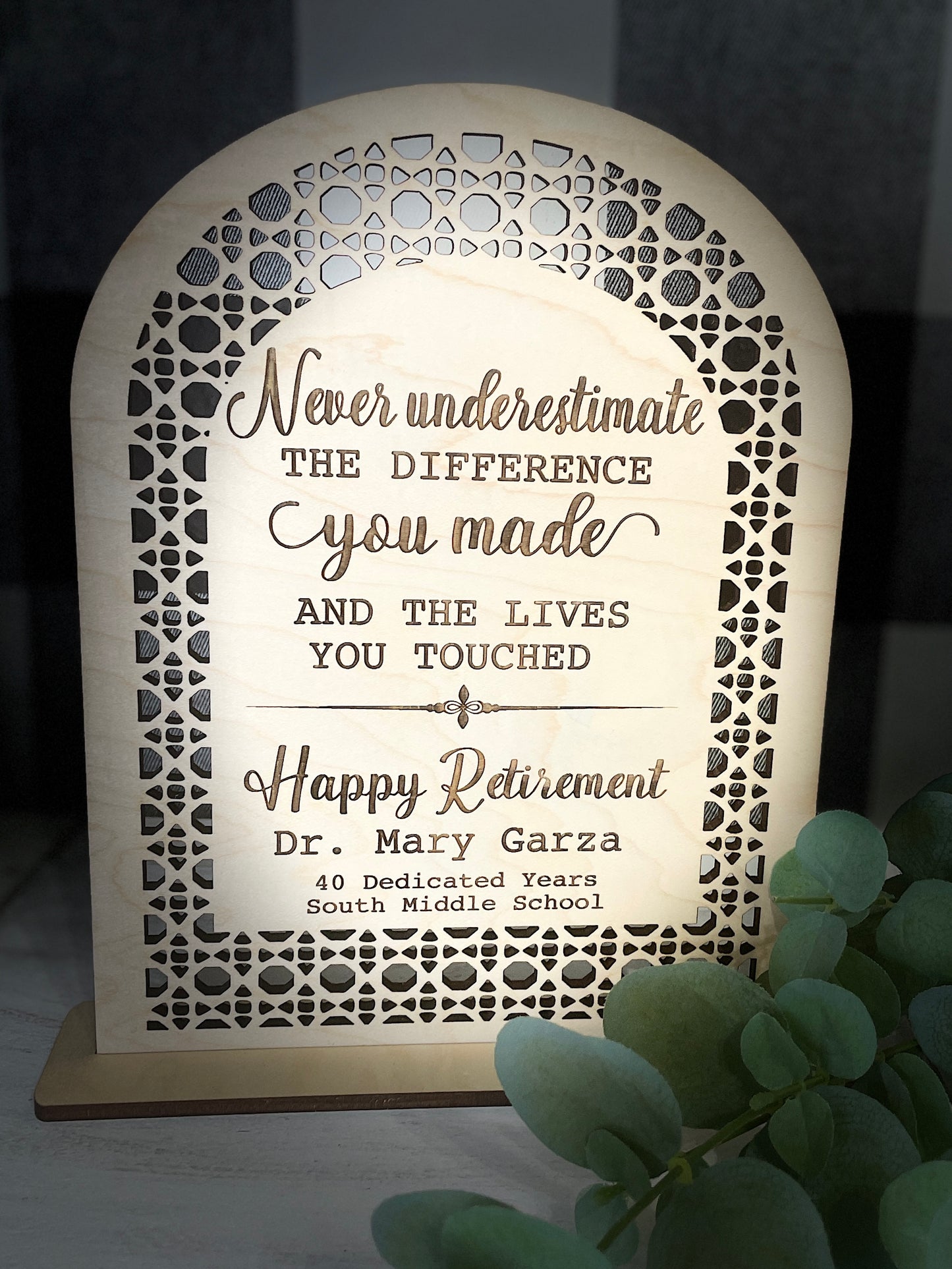 Retirement sign-Educator