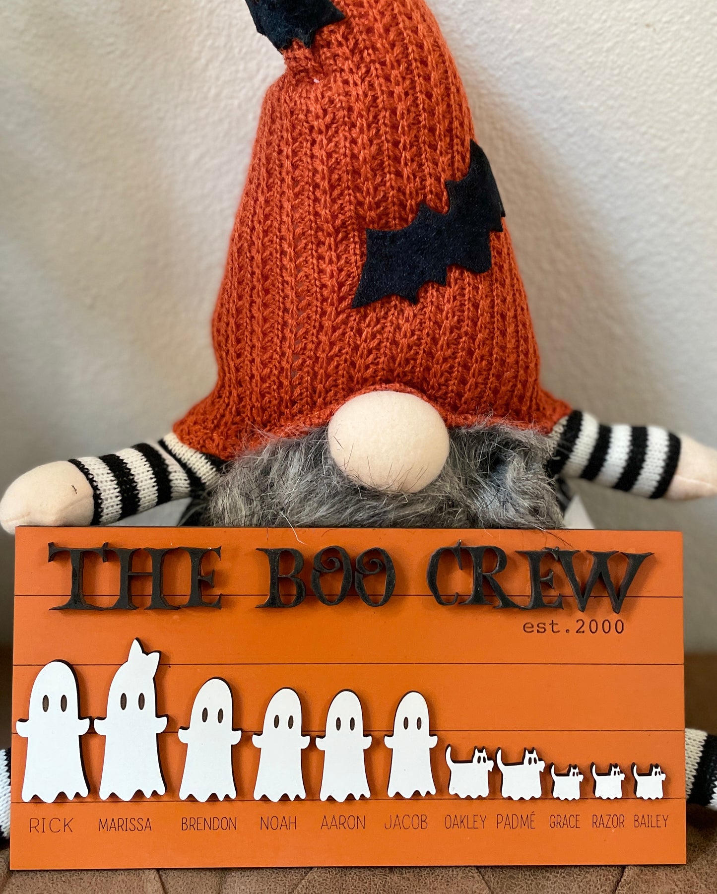 Boo Crew family  sign custom (2 sizes)