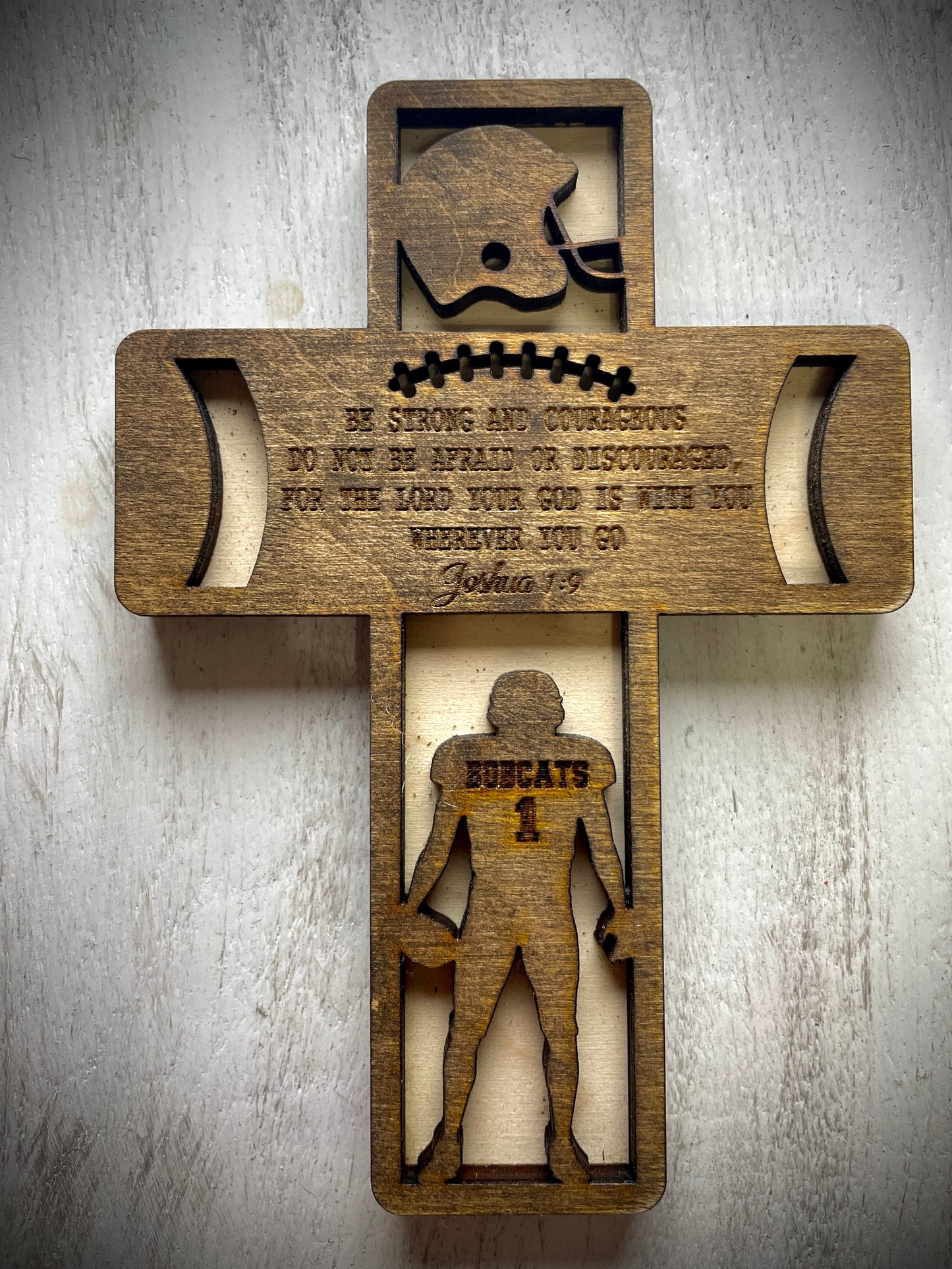 Football Cross- Custom message