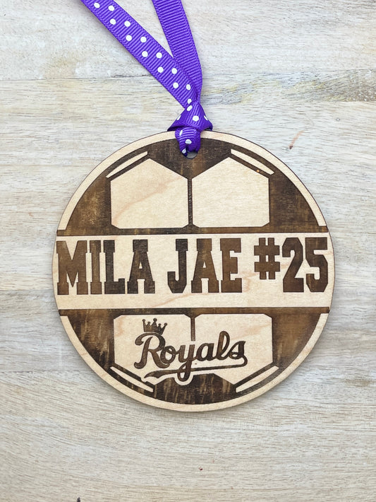 Soccer bag tag/ornament