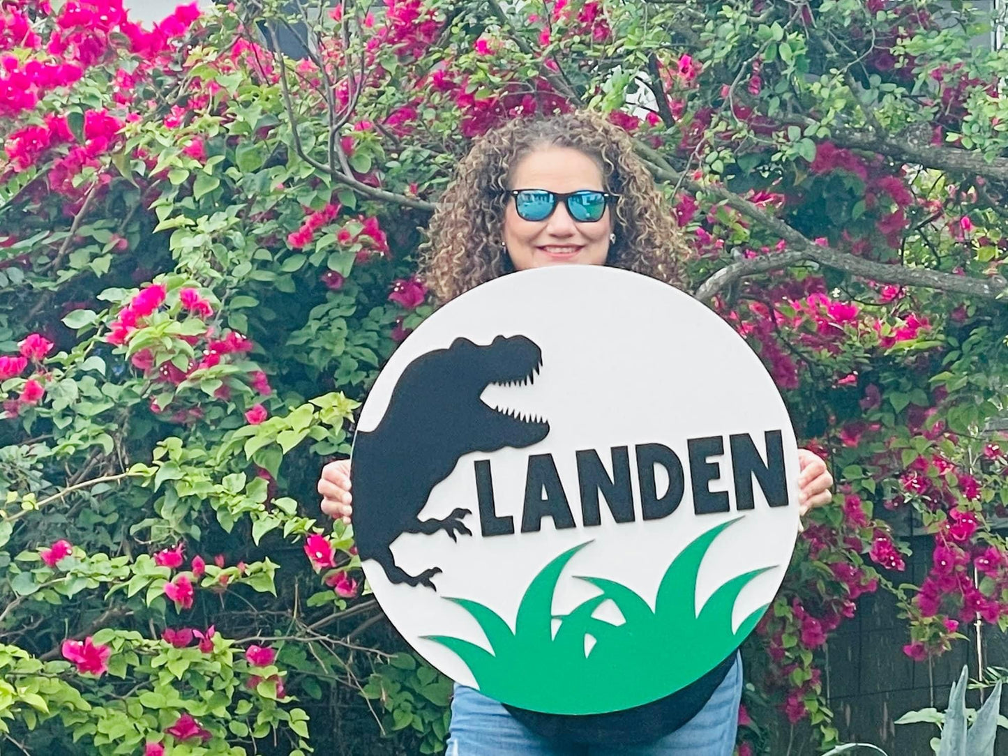24 inch Dino sign