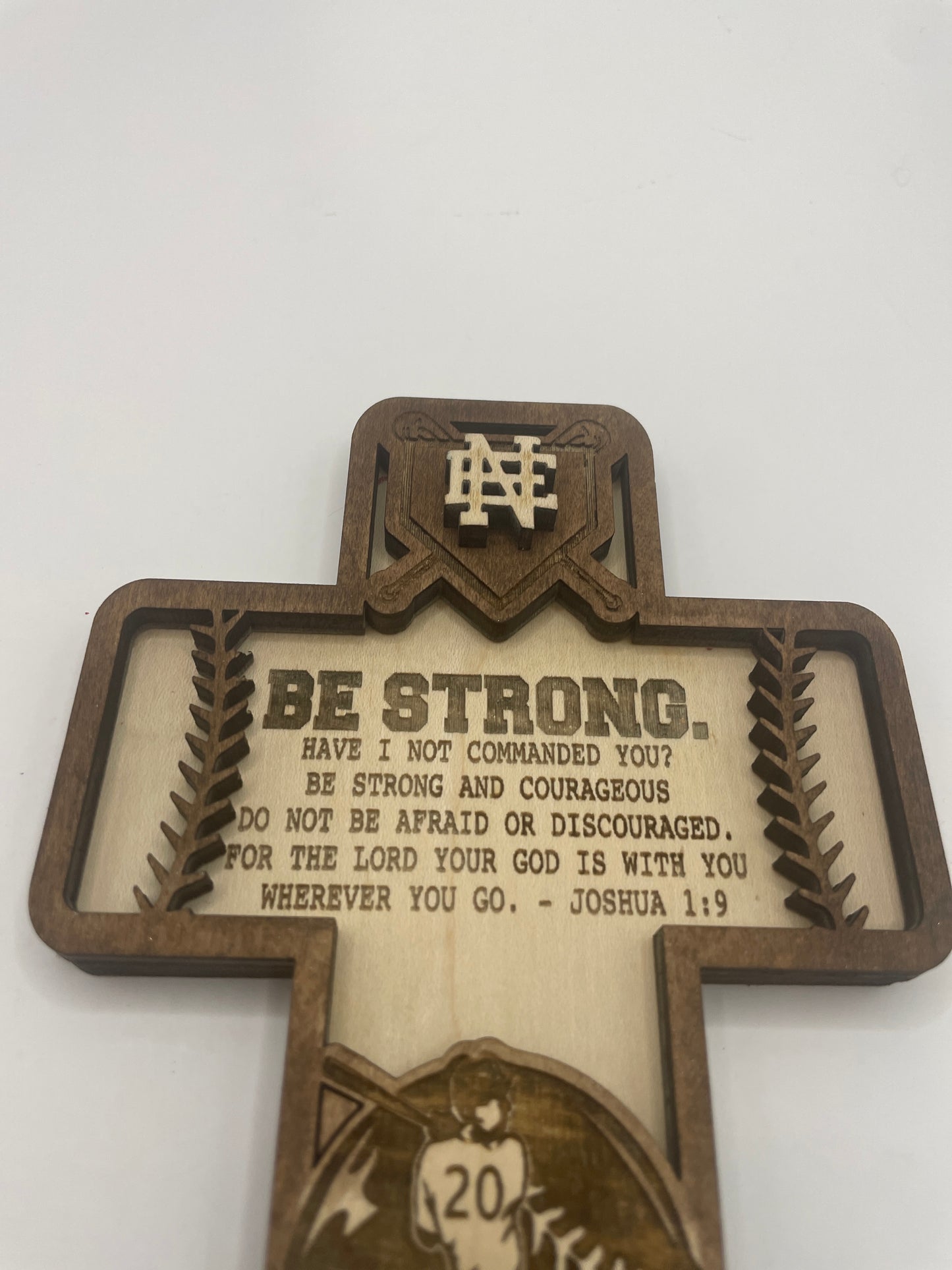 Baseball  cross BE STRONG