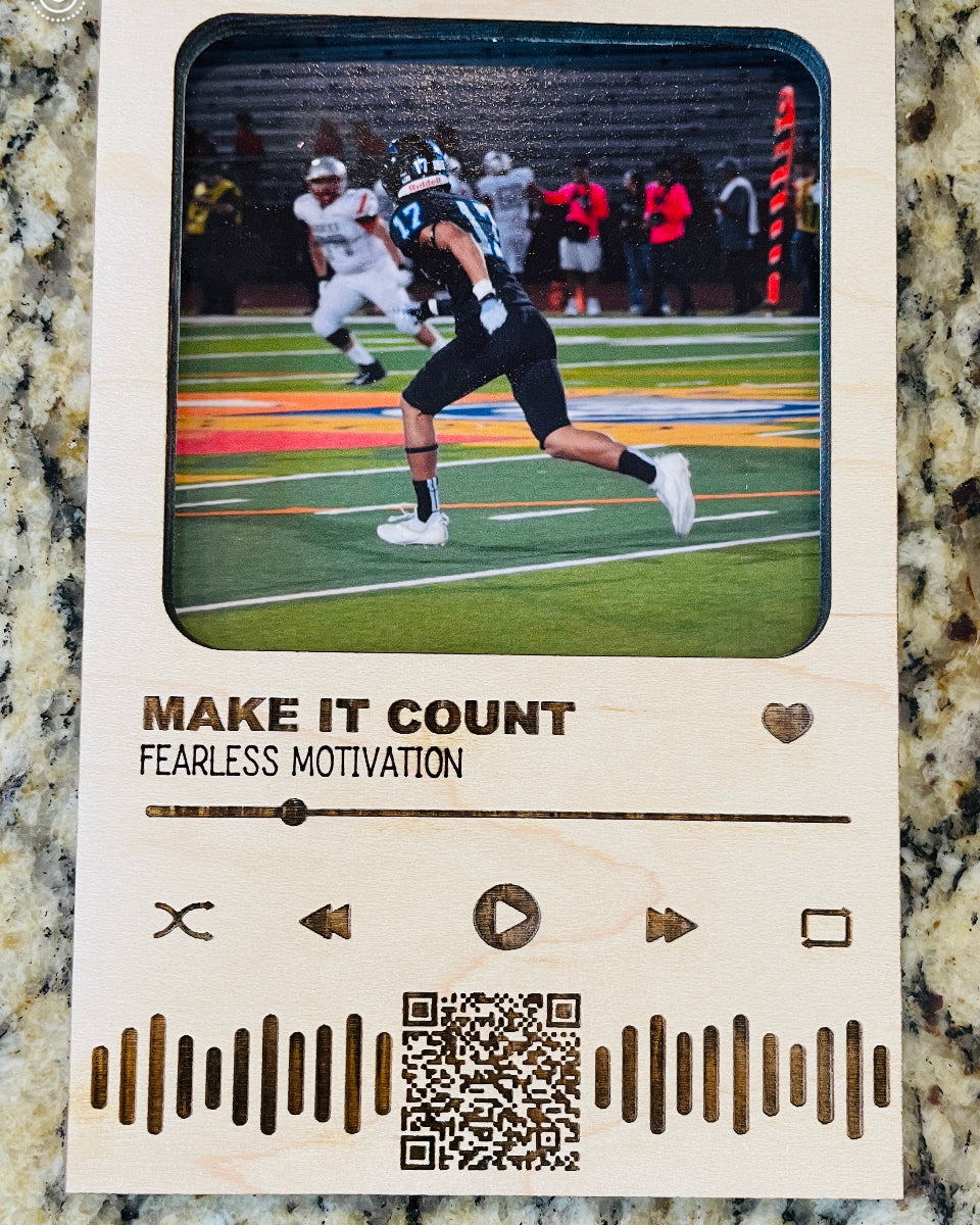 Music frame w/qr code – CREATE.IT