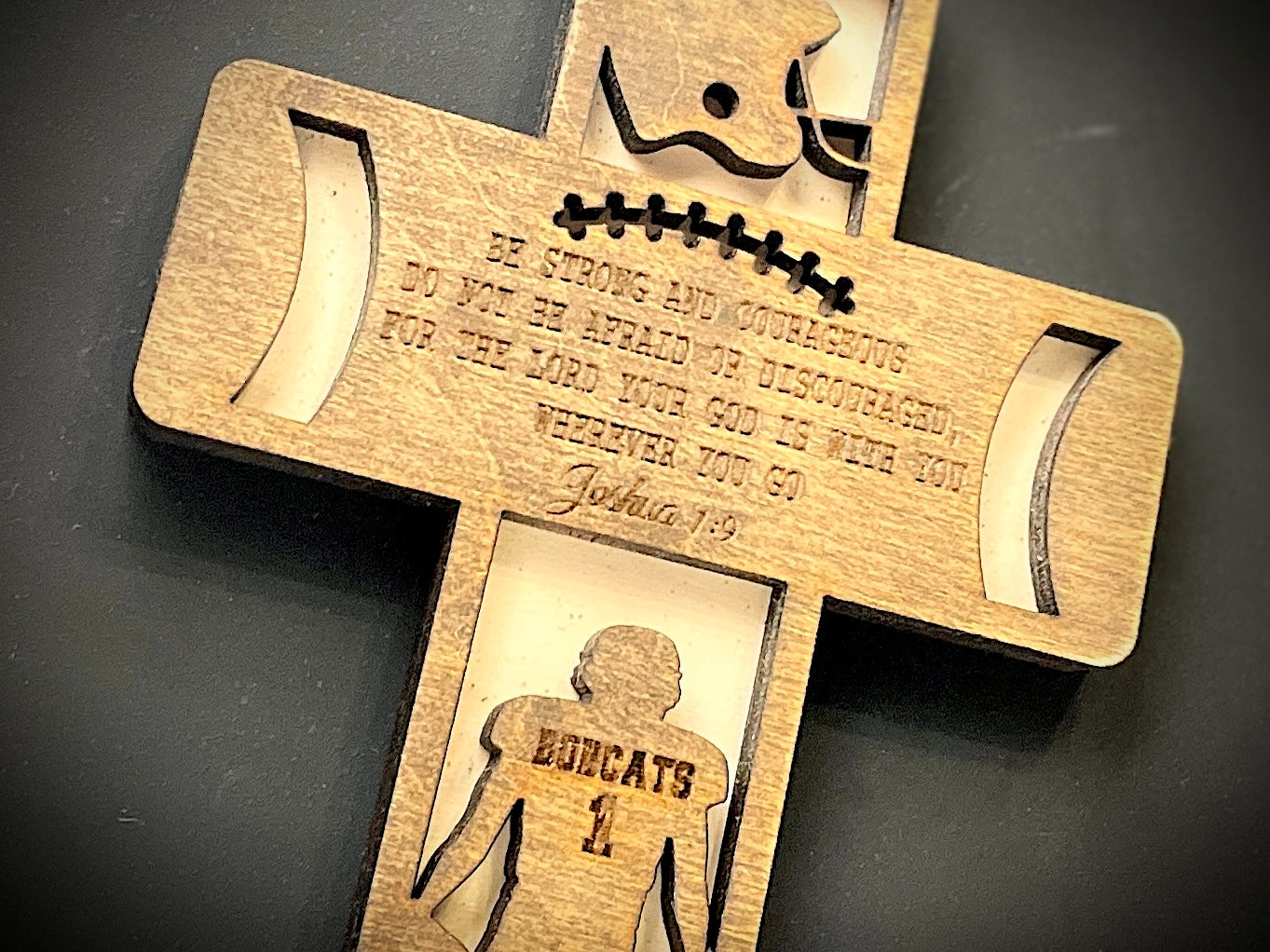 Football Cross- Custom message