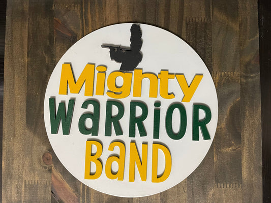 18 inch Band Wood Sign- custom made