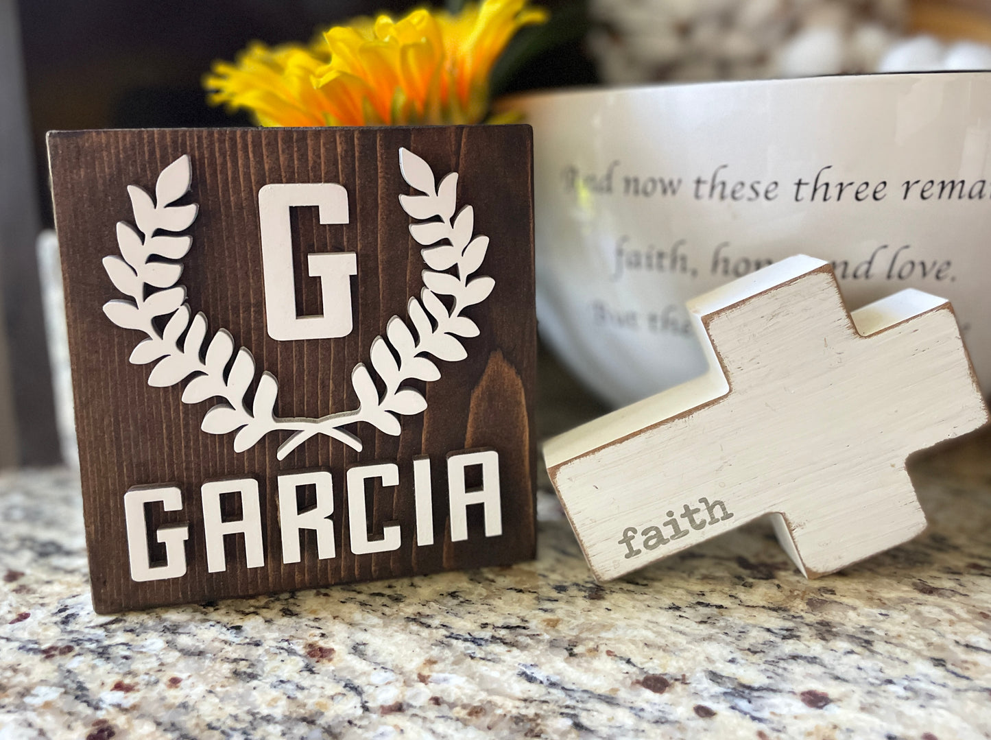 Personalized wood block