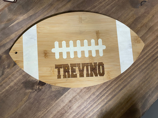 Football cutting board