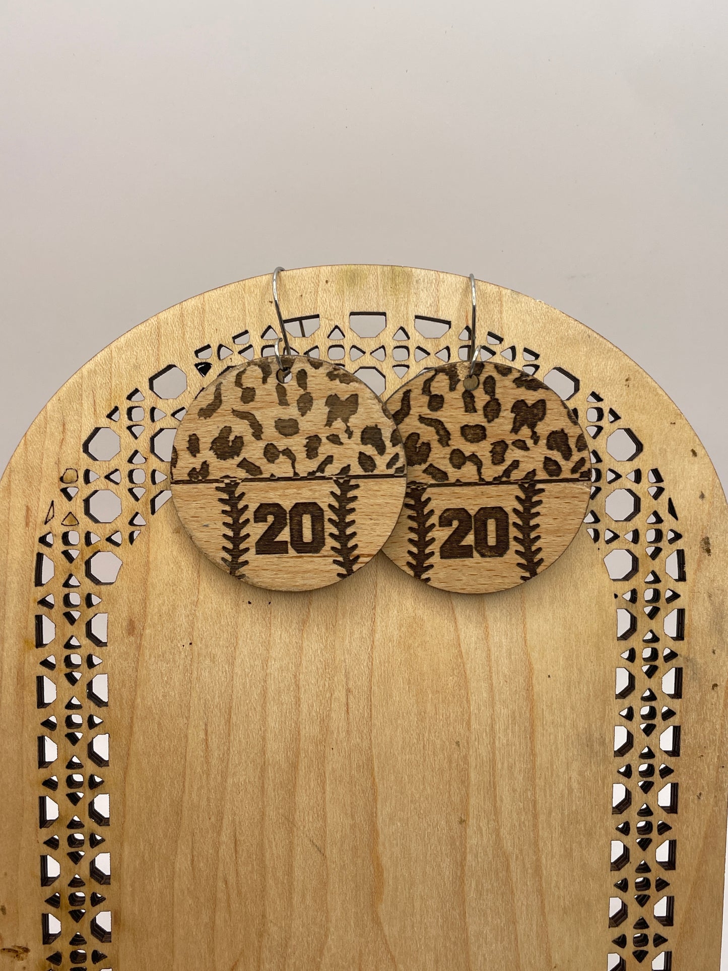 baseball earrings