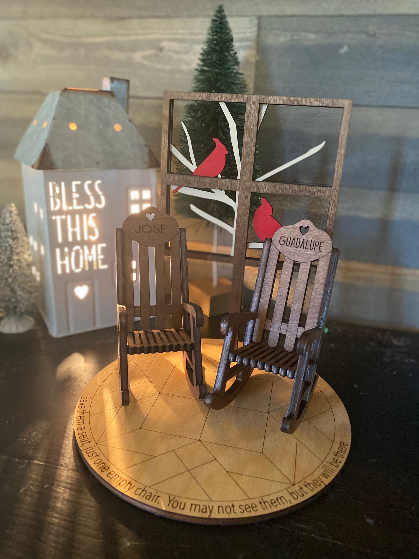 Save them a seat- 2 rocking chairs set