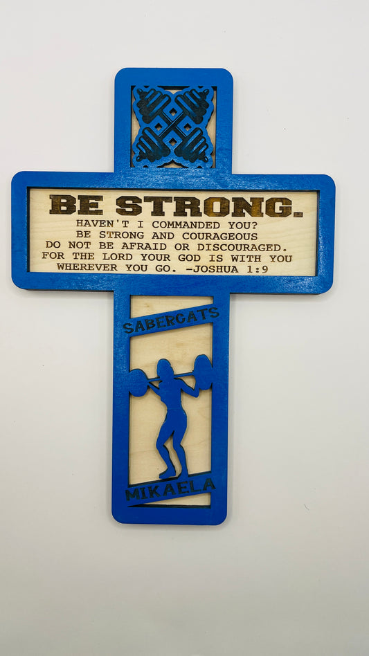Powerlifting cross BE STRONG