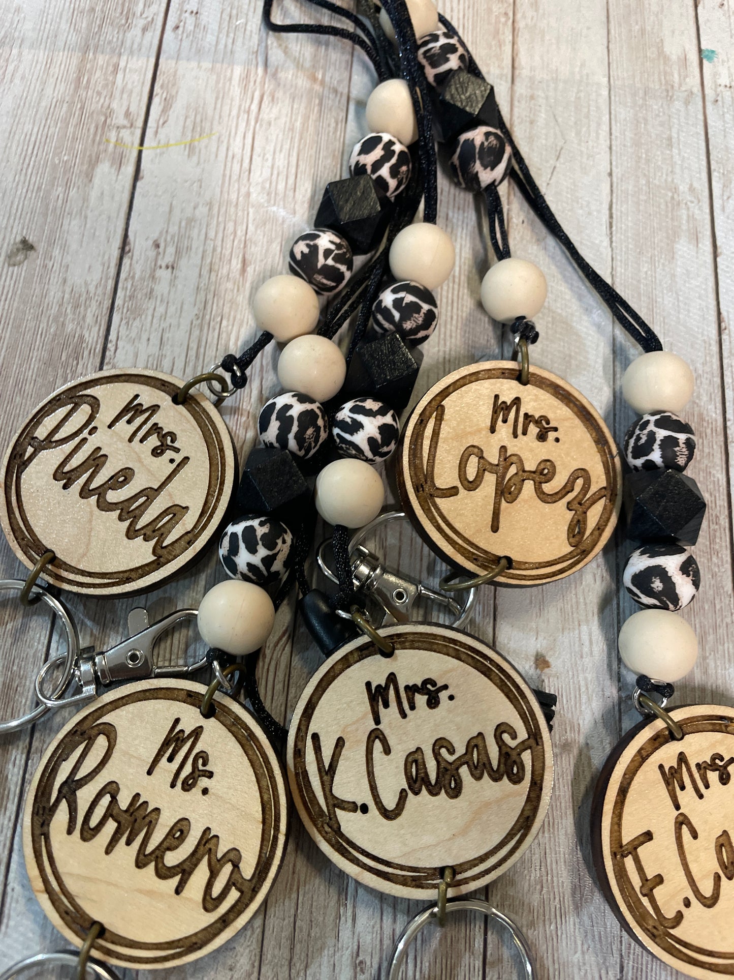 Animal print  lanyard